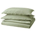 IKEA ÄNGSLILJA grey-green duvet cover and 2 pillowcases, soft pre-washed cotton bedding set #205.851.66