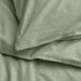 Close-up of IKEA ÄNGSLILJA duvet cover button closure detail