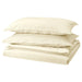 IKEA ÄNGSLILJA natural cotton duvet cover and 2 pillowcases set on white background #10591974