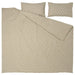 IKEA ÄNGSNEJLIKA duvet cover and pillowcase set laid out showing full geometric pattern