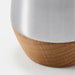  IKEA AFTONHAJ salt and pepper shakers on wooden dining table reflecting light matte gloss finish