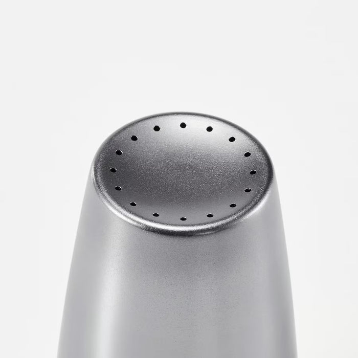 IKEA AFTONHAJ shaker top view evenly spaced holes matte stainless steel finish