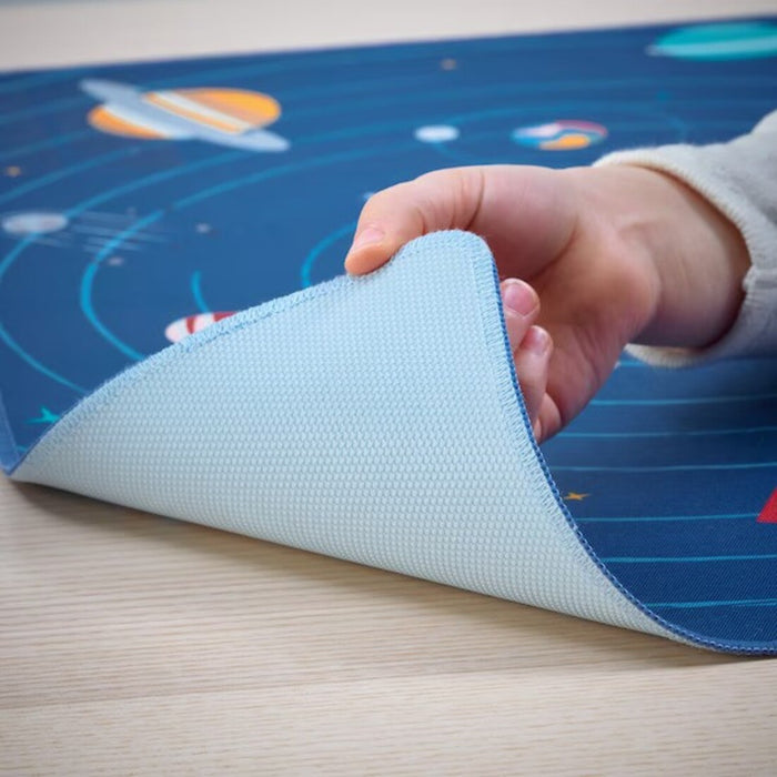 Non-Slip Base: Close-up of the desk pad's underside, highlighting its non-slip base for enhanced stability.