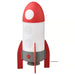 IKEA AFTONSPARV LED table lamp red and white rocket design multicolour #80555232