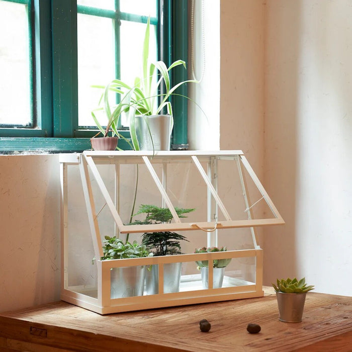 45 cm IKEA ÅKERBÄR Greenhouse in white, designed for both indoor and outdoor use 10537171