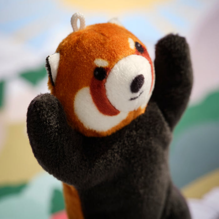IKEA ALPTALL 9cm red panda soft toy compact size view