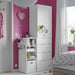IKEA ALTARLIDEN white hook rack in pink entryway holding keys and mail slim wall organiser