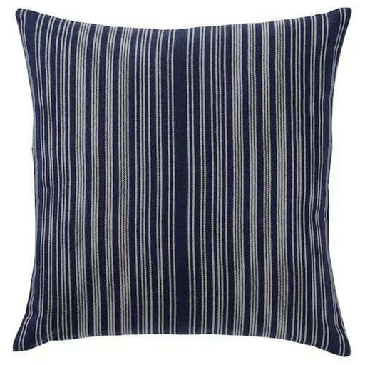 Modern IKEA ALVARMALORT cushion cover, blue with subtle stripes, 50x50 cm-40582303
