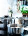 IKEA ANNONS 2.8L pot with glass lid on gas hob during cooking