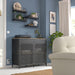 Sleek black wall-mounted shelf – IKEA APOTEKARE, 50x52 cm