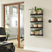 Modern black wall shelf from IKEA, APOTEKARE model, 50x52 cm