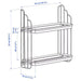 Compact black IKEA wall shelf, APOTEKARE series, 50x52 cm