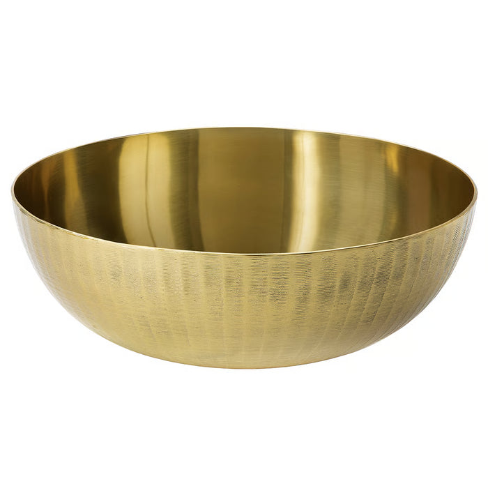 IKEA AROMATISK gold decorative bowl textured exterior round shape #50644008