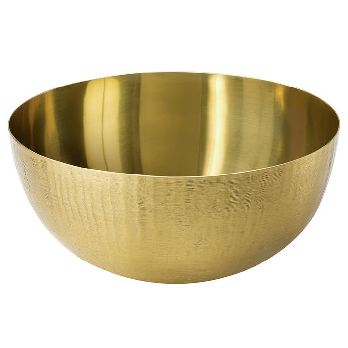 IKEA AROMATISK gold decorative bowl round textured exterior glossy interior #70644007
