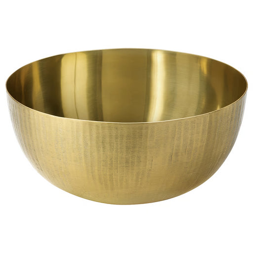 IKEA AROMATISK gold-colour decorative bowl 24cm chiselled metal finish #90644006
