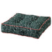 A large, plush GREEN floor cushion from IKEA, great for relaxation.-80568772