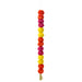 IKEA AROMATISK colourful paper flower garland with cotton tassels, red yellow pink #70644012