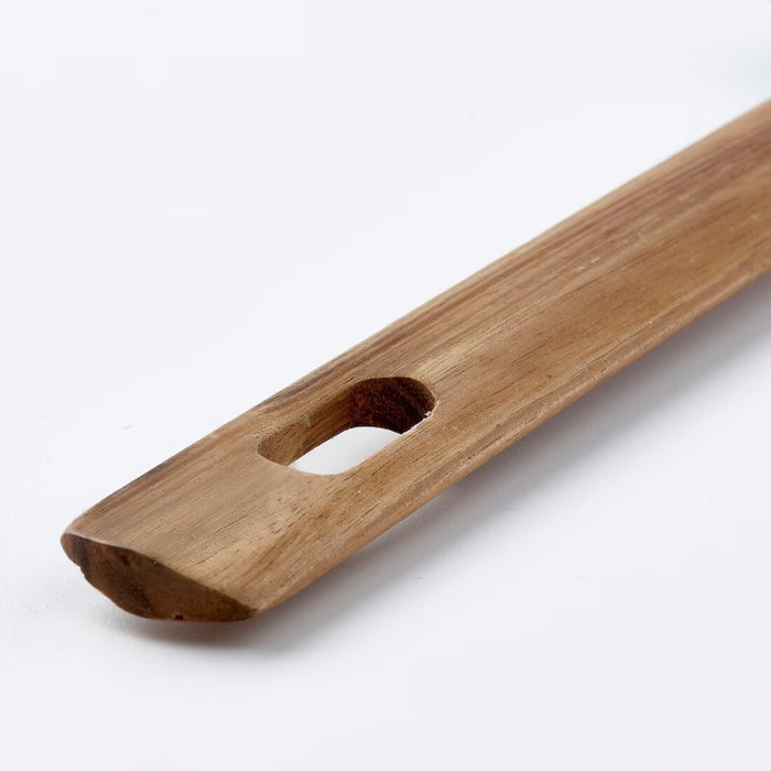 Acacia wood spatulas with ergonomic grip