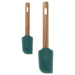 IKEA BÄCKRÖDING spatula with acacia wood handle and colorful silicone head