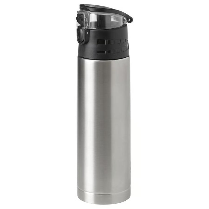IKEA BÅGCIKLID Steel vacuum flask, silver-colour, 1 l (34 oz)