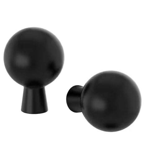 Modern black cabinet knob by IKEA, BAGGANÄS collection, 20 mm-20338430