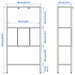 IKEA BAGGEBO shelving unit technical drawing with dimensions 60x25x116 cm width height depth measurements