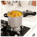 IKEA BANDGURAMI stainless steel pressure cooker 5.5L top-down view showing lid vent and handles