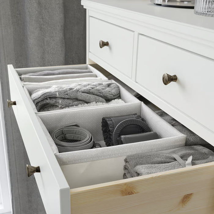 IKEA BAXNA Organiser Grey/White — Drawer & Shelf Tidy | Clothes, Linen & Desk Accessories