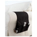  IKEA FLÖRT black pocket rear view showing newspaper storage pocket on back