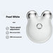 Microcurrent face slimming device with metal rollers contouring cheekbones