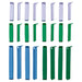  IKEA BEVARA sealing clips set of 24 mixed colours blue green white two sizes displayed on white background #60625486