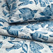 IKEA BITTERSÖTA duvet cover close-up, grey fabric with blue bird pattern detail