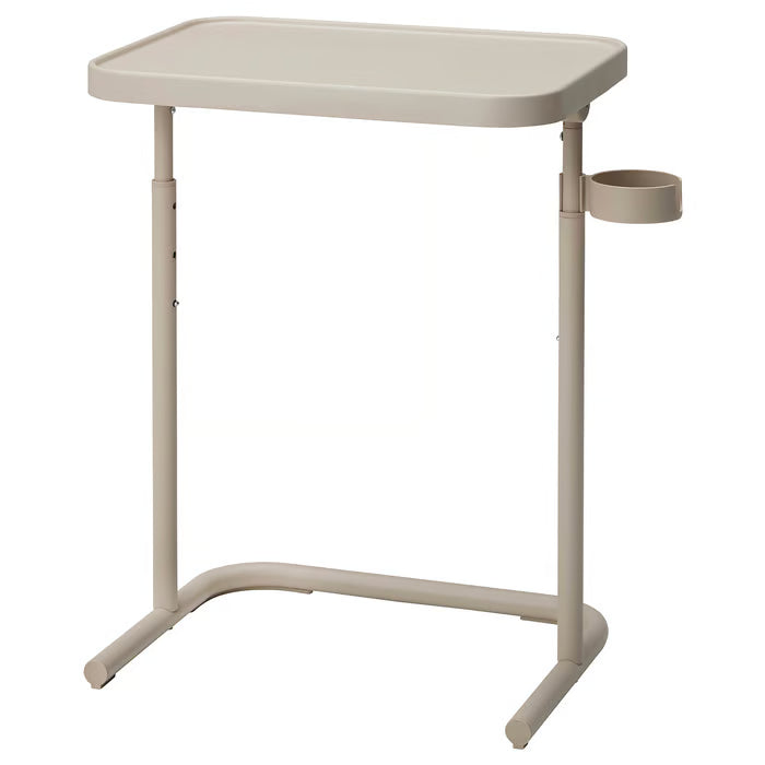 IKEA BJÖRKÅSEN laptop stand beige with adjustable height and tilting top for ergonomic working #10476479