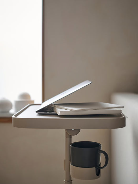 IKEA BJÖRKÅSEN Laptop Stand — Beige | Flexible Height & Tilt Adjustment