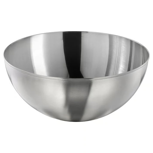 IKEA BLANDA BLANK stainless steel serving bowl 28 cm front view on white background #401.796.99