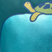 IKEA BLÅVINGAD cushion cover shimmering whale and turtle print detail on soft canvas