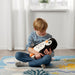 Monochrome cushion featuring a cute penguin motif by IKEA Blåvingad-00528370