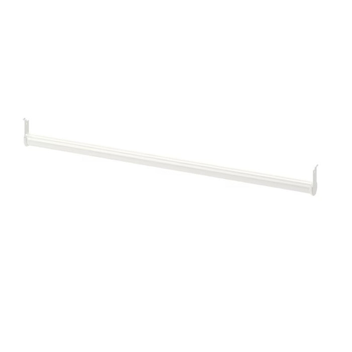 The IKEA BOAXEL clothes rail is white and measures 60 cm. It is designed for versatile wardrobe organization.90453515
