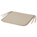 IKEA BRÄMÖN grey-beige chair pad 34x34 cm front view on white background #40484661