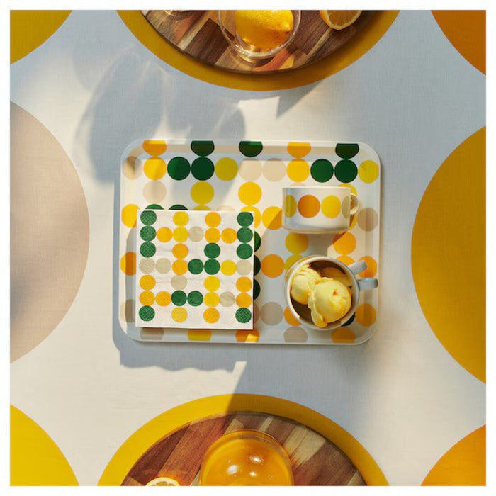 A functional and trendy storage tray featuring an eye-catching pattern in various colors.