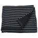 IKEA BROKGINST folded bath towel black waffle-stripe cotton texture #30614408