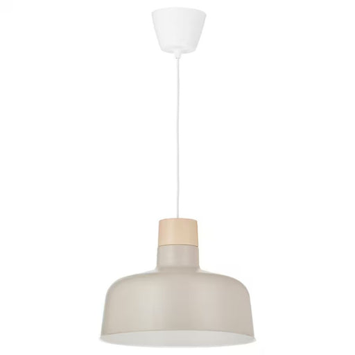 IKEA BUNKEFLO Pendant Lamp in beige and birch, 36 cm (14 inches)070510791