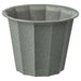 IKEA BUSKVERK plant pot grey 9cm recycled plastic ribbed planter product view #70544456