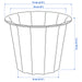  IKEA BUSKVERK plant pot dimensions diagram height 9cm outside diameter 12cm