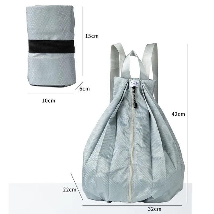 Digital Shoppy Women's Portable Foldable Backpack Ins Outdoor Waterproof Sports Travel Bag Campus Schoolbag For Girls