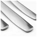 Close-up of two silver spoons on a white background
