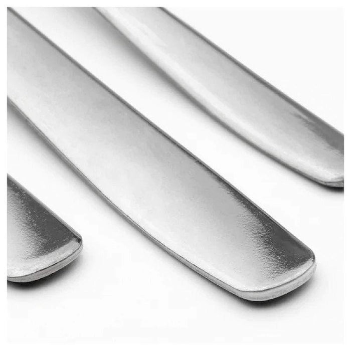 IKEA SPLITTERNY Snack container, grey/Brown, 300 ml with SPARTANSK Water bottle, clear glass/green, 0.5 l and MOPSIG Cutlery Spoon Fork Set -12 Pieces