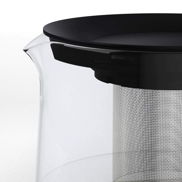 IKEA Glass Teapot with Stainless Steel Infuser 0.6 l and Cup with Saucer 200 ml