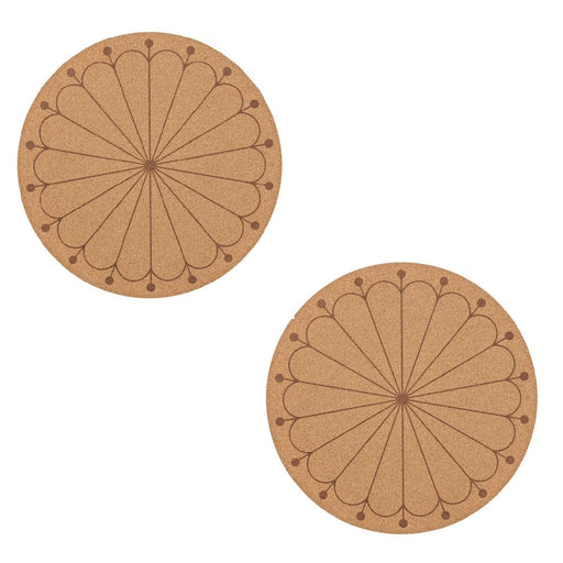 Cork place mat with a diameter of 35 cm 80550814