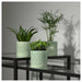 Chiafrön green plant pot by IKEA, ideal for indoor and outdoor greenery
